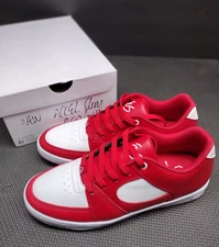 Es Accel Slim White/Red skate shoes SIZE IN PICTURES BLACK SALES SAMPLE NEW