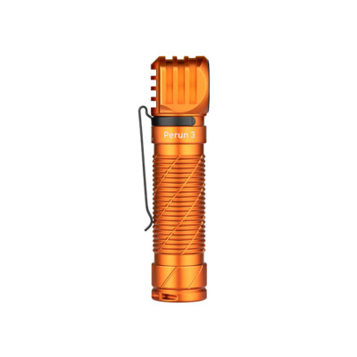 Olight Perun 3 Orange Headlamp 3000 Lu Cool White Light & Red