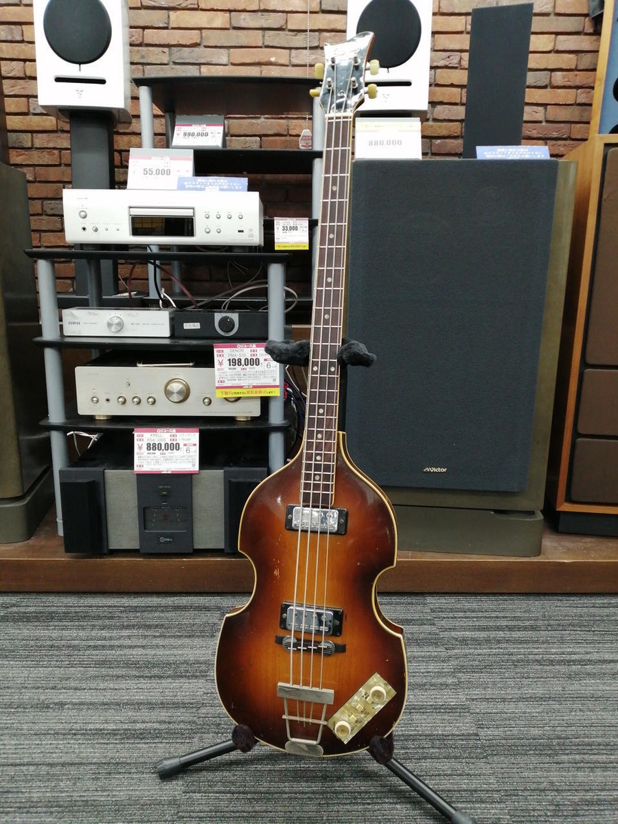 美品 タグ付き ドイツ製 Hofner ヘフナー 500/1 バイオリンベース Hofner 500/1 Violin Bass