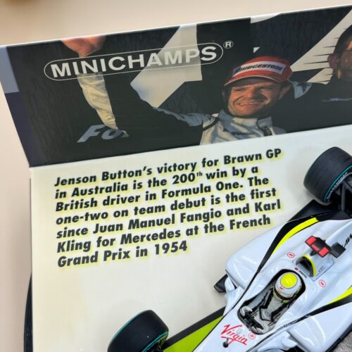 MINICHAMPS 1/43 Brawn GP 1 - 2 Finish Australian 2009 Set J. Button 402092223 - Picture 12 of 17