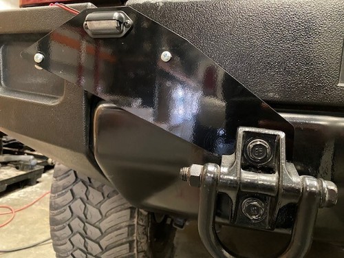 HPC Hummer H2 license plate relocation bracket with LED light (Driver's SIde) - Picture 2 of 3