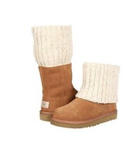UGG Australia Girls Shea Kids Size 10 Classic Brown Chestnut Boots