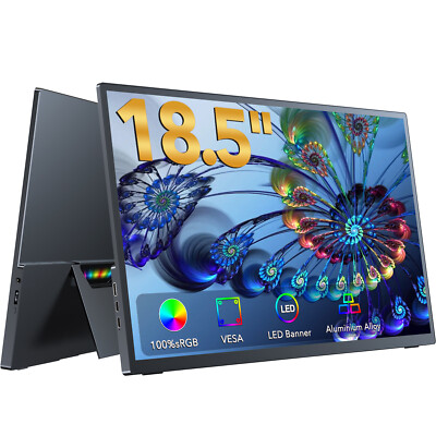 UPERFECT 18.5'' Portable Monitor USB-C Monitor Gaming Monitor 1920x1080 w/ Stand