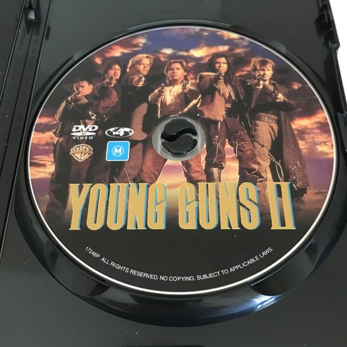 Young Guns II DVD Region 4 PAL Emilio Estevez Kiefer Sutherland Christian Slater - Picture 5 of 8