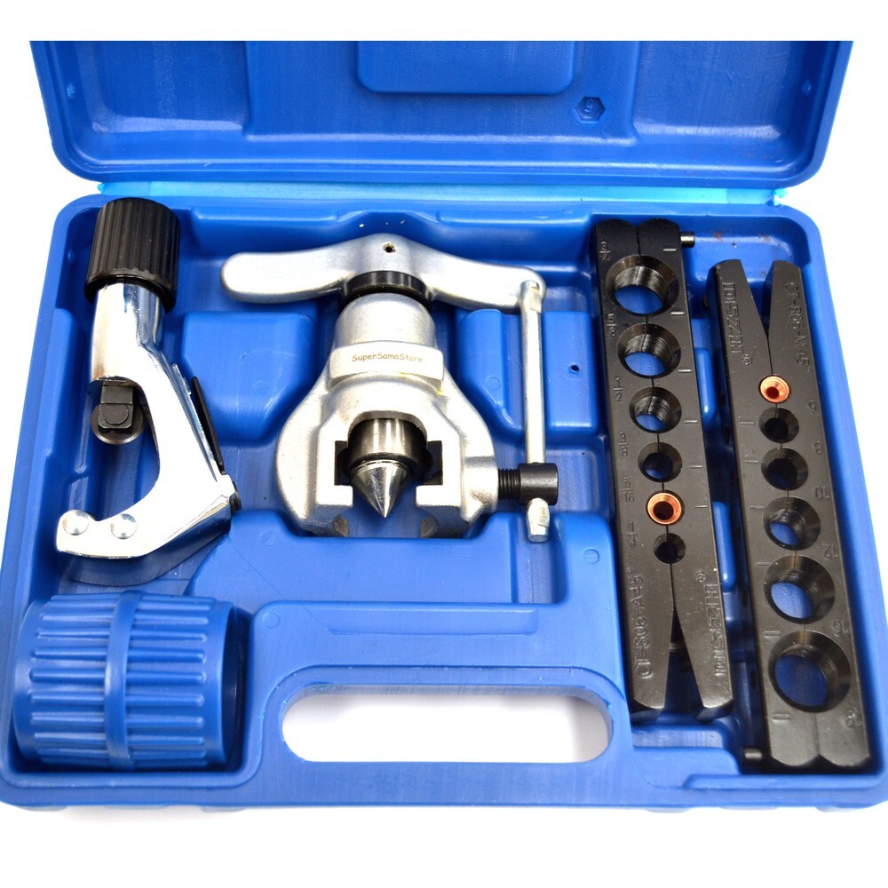 Cartellatrice Flangiatubo Automatica Con Frizione - Kit Con 2 Dime E Sbavatore - Foto 3