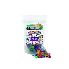 Translucent Multi-Color Uppercase Letters, Multi Color, Transluscent Plastic, 3/