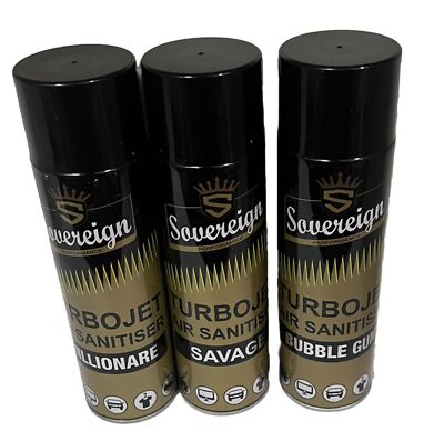 SOVEREIGN MILLIONARE, SAVAGE BUBLEGUM TURBOJET LUFTDESINFEKTIONSMITTEL AUTO HAUSFRISCHER