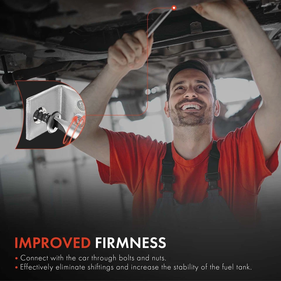 2x correas de tanque de combustible de acero para Dodge 400 600 Aries Lancer Chrysler LeBaron Laser Foto 4 de 4