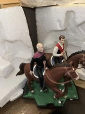 Star Trek  Capts. Kirk & Picard Riding Horses Figurine New in Original Box