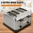 Clivia Electric 4 Slice Toaster Extra Wide Slots Bread Toasting Machine