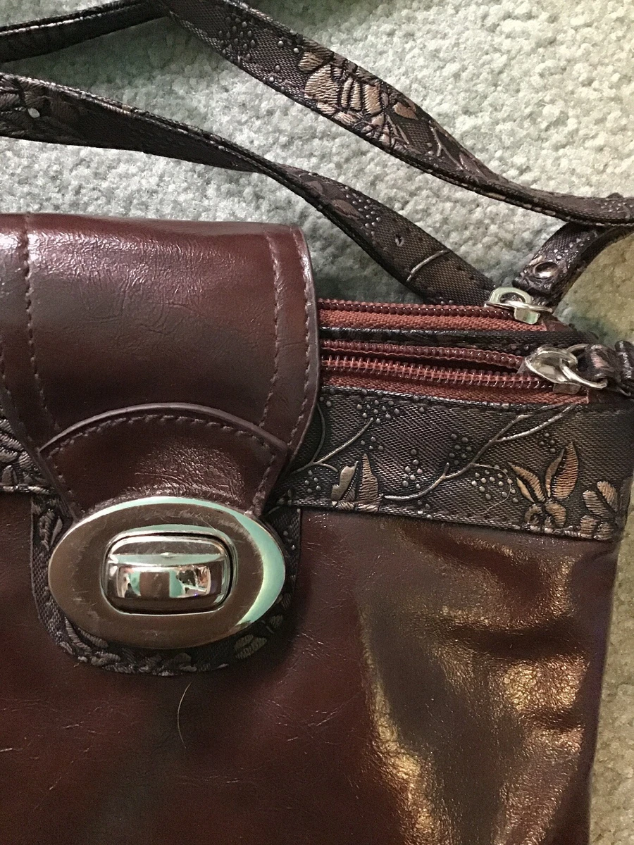 Braciano brown leather clearance purse