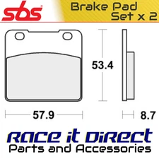 Brake Pads for SUZUKI RG 500 1986 Front Classic Road Racing SBS