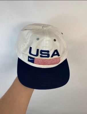 Vintage Nike 1996 Atlanta Olympics USA Snapback Hat Made In USA