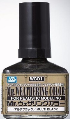 Mr. Hobby Mr Weathering Color Filter Liquid WC01 Multi Black