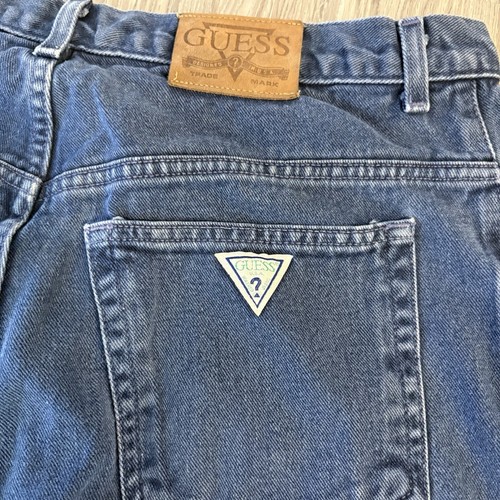 Vintage Guess Jeans Mens 34x32 Narrow Tapered Leg Black Denim USA Grunge Y2K - Picture 7 of 8