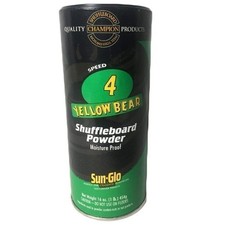Sun-Glo Yellow Bear Speed 4 Shuffleboard Powder 16 oz Can