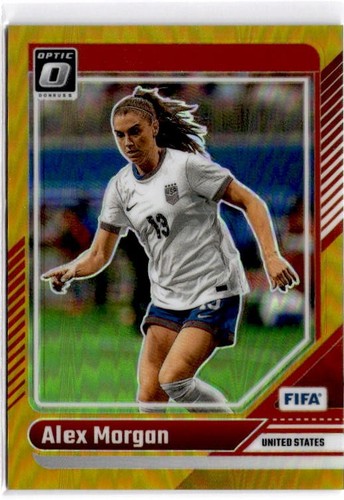 Alex Morgan 2024-25 Panini Donruss Optic Gold Prizm #168 USWNT #10/10
