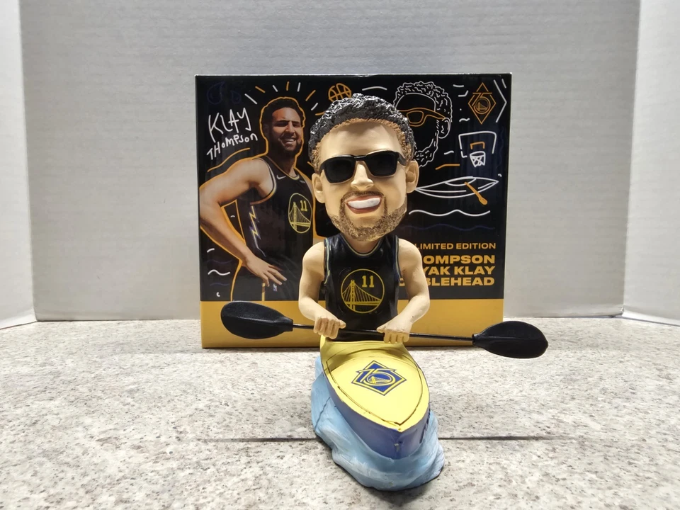Klay Thompson Golden State Warriors NBA 2022 SGA Bobblehead Nuevo en caja Kayak Klay Foto 4 de 4