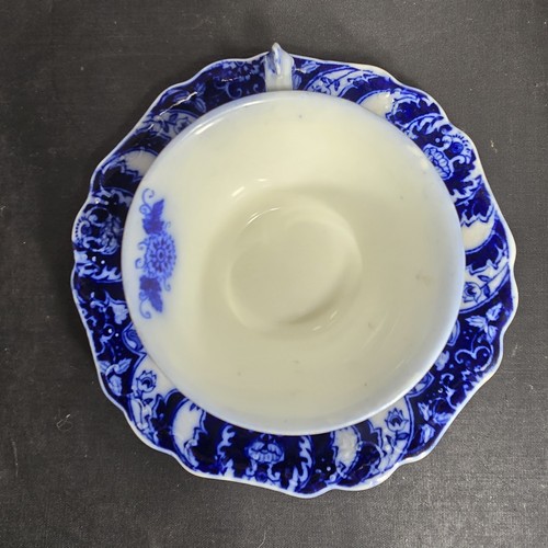 Vintage Johnson Bros Florida Tea Cup Saucer Flow Blue Semi-Porcelain England 62 - Picture 6 of 17