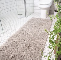 Kukoon Soft Everyday Beige Shaggy Runner Rug 60x240cm