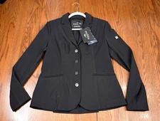 Equiline, New, show jacket hunt coat, black, 42 (~USA 6) airbag compatable $975