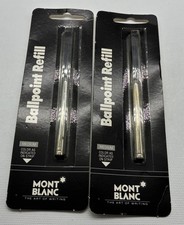 Mont Blanc Ballpoint Pen Refill in Black Medium 40sgc-M New Old Stock Lot of 2
