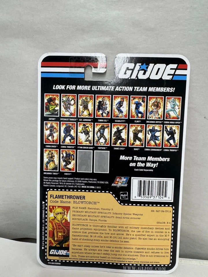 Lanzallamas GI Joe 25 aniversario lanzallamas sin usar, en caja 2008 blister original Foto 3 de 3