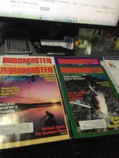 4 VINTAGE 1991 BASSMASTER (B.A.S.S.) MAGAZINES GREAT SHAPE...CLEAN ONE OWNER.