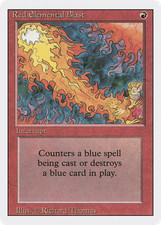Red Elemental Blast (MP) Revised Edition 3ED Magic MTG