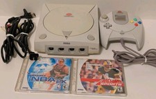 Sega Dreamcast Complete Bundle - Console, Controller, 2 Games Cables Tested 
