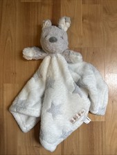 Blankets  Beyond Puppy Dog Star Security Blanket Lovey White Gray Baby Plush