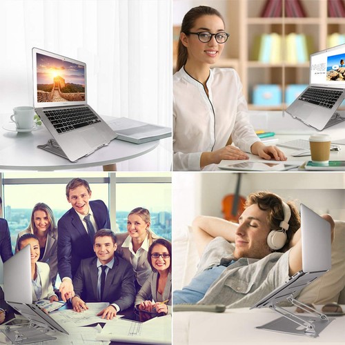Laptop Stand Portable Riser for Desk Support Adjustable Notebook Holder - Afbeelding 8 van 11
