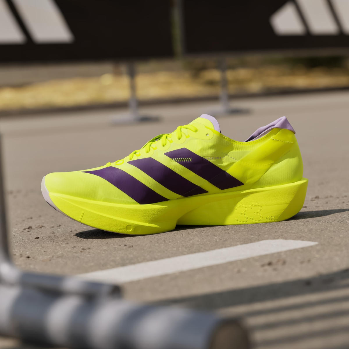 adidas Adizero Takumi Sen 11 Solar Yellow Aurora Plum JQ0781 Men's