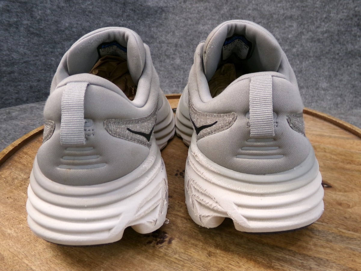 Hoka One One Bondi 8 Shark Gray Athletic Running Shoes 