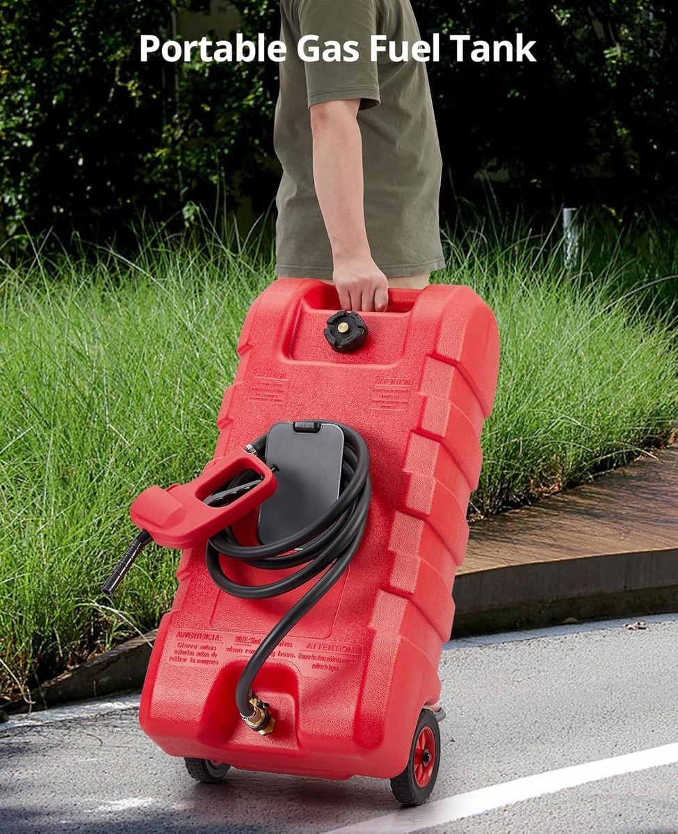 【15ポンド美品】カーバイトタンク 15 Gallon Fuel Caddy Portable Gas Fuel Tank,Gas Can with Manual