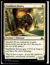 Rivals of Ixalan #23 Snubhorn Sentry