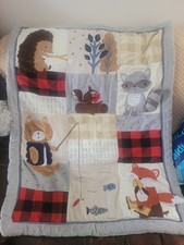 Lambs Ivy WoodlandFriendly Forest Animals Baby Quilt Blanket