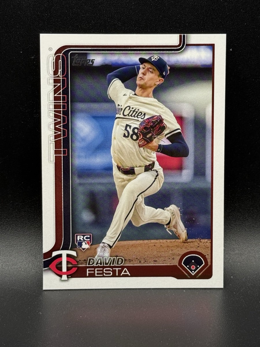 David Festa 2025 Topps Series 1 #178 Minnesota Twins Baseball Card