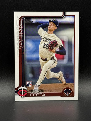 David Festa 2025 Topps Series 1 #178 Minnesota Twins Baseball Card