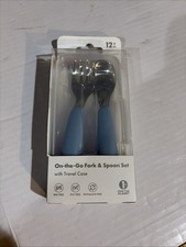 OXO Tot On-The-Go Fork and Spoon Set - Dusk