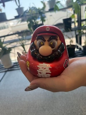 Mario Lucky Daruma Desktop Ornament Good Luck Charm