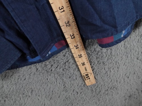Gant Shirt Men 3XL Blue Winter Double Face Plaid Lining Button Up Big Tall Smart - Picture 6 of 9