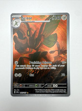 Scizor Illustration Rare 205/197 Obsidian Flames Pokemon Card NM