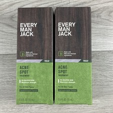 Lot of 2 Every Man Jack Acne Spot Treatment Salicylic Acid 09/2025