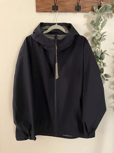 NWT $69 MENS MUJI WATER REPELLENT WINDPROOF HOODED JACKET XL X-LARGE DK NAVY NEW - product listing photo