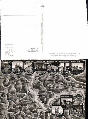 615176,Lagekarte Odenwald Michelstadt Obernburg Klingenberg Maintal