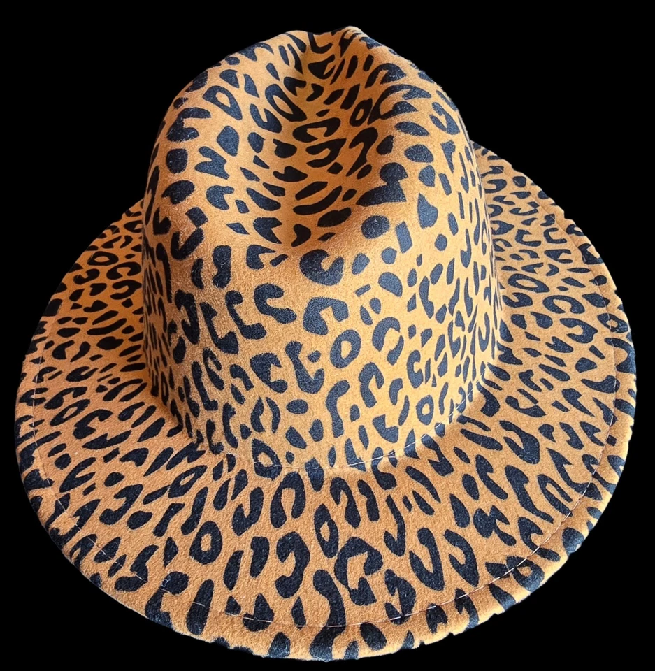 Sello Fedora Leopardo Unisex - Sombrero Estilo Jazz con Estilo Salvaje Foto 2 de 4