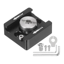 Cold Shoe Mount Adapter, Cold Shoe Extension Extender with 3/8" Screws