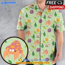 Bug Type Pokemon Unisex Hawaiian Shir