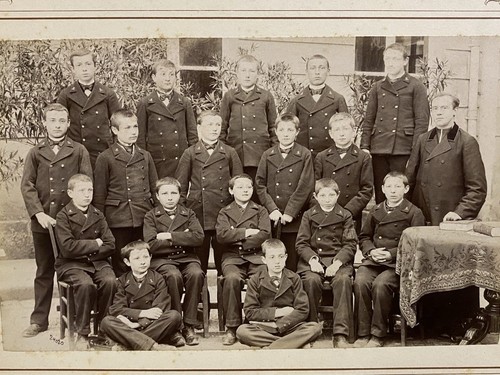 Saint Memmie France Boys Seminary School 1899 Antique Cabinet Photo - Picture 2 of 3